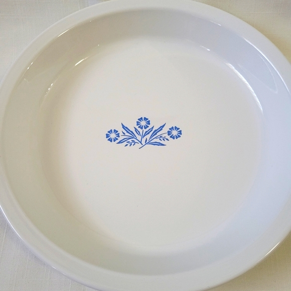 Vintage Blue Cronflower Corning Ware Pie Plate - Picture 6 of 9